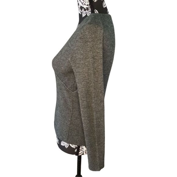 Ribbed Cross Front Sweater Everyday Casual School Workwear - Picture 3 of 11